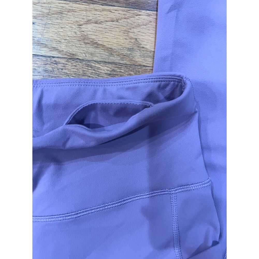 Fengbay Women's High-Waisted Yoga Leggings with Pockets - Soft Mauve - Size L - Picture 6 of 7
